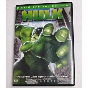 Hulk 2-Disc Special Edition DVD 2003 Marvel Widescreen Action Movie Eric Bana